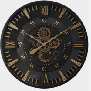 80cm Round El Dorado Exposed Gear Movement Wall Clock 